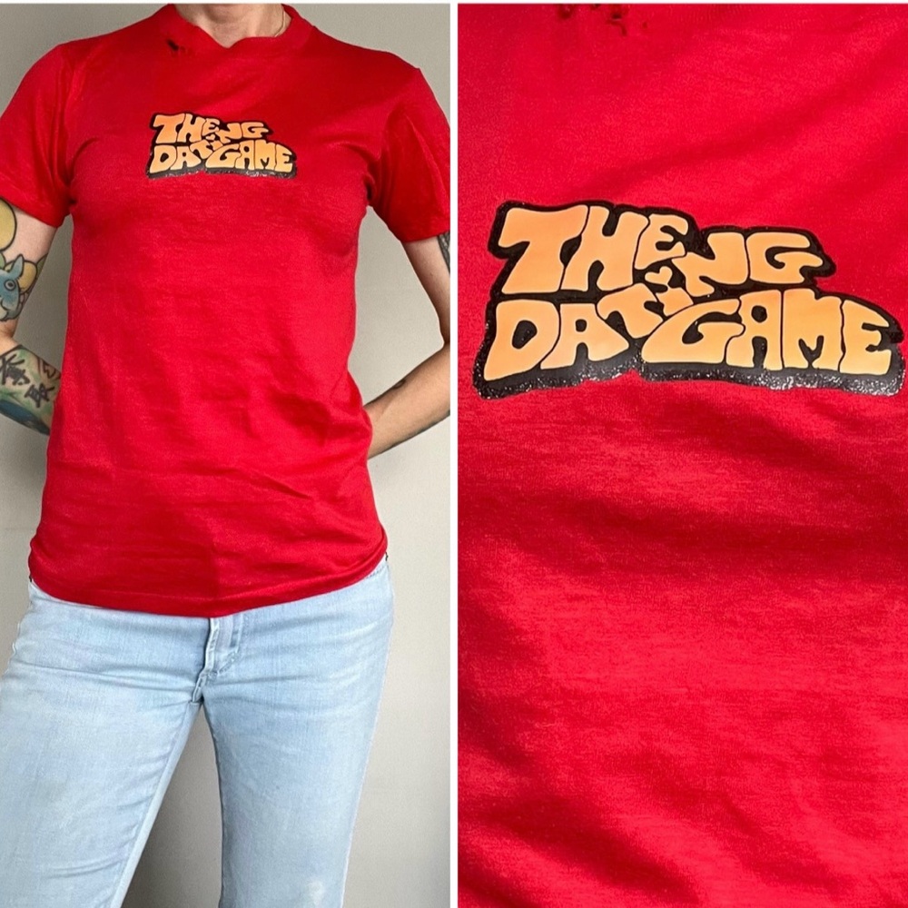 vintage 80’s THE DATING GAME distressed t-shirt - small